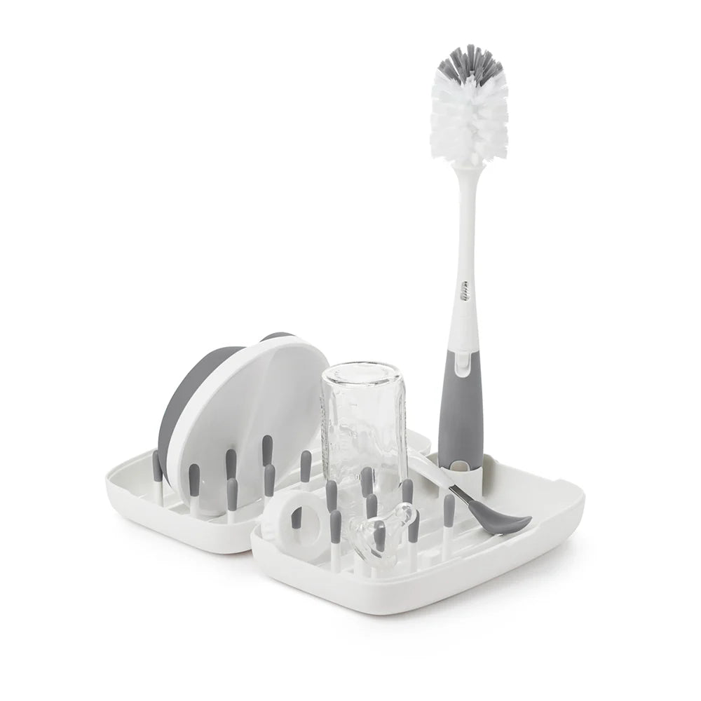 OXO Tot On the Go Drying Rack & Bottle Brush