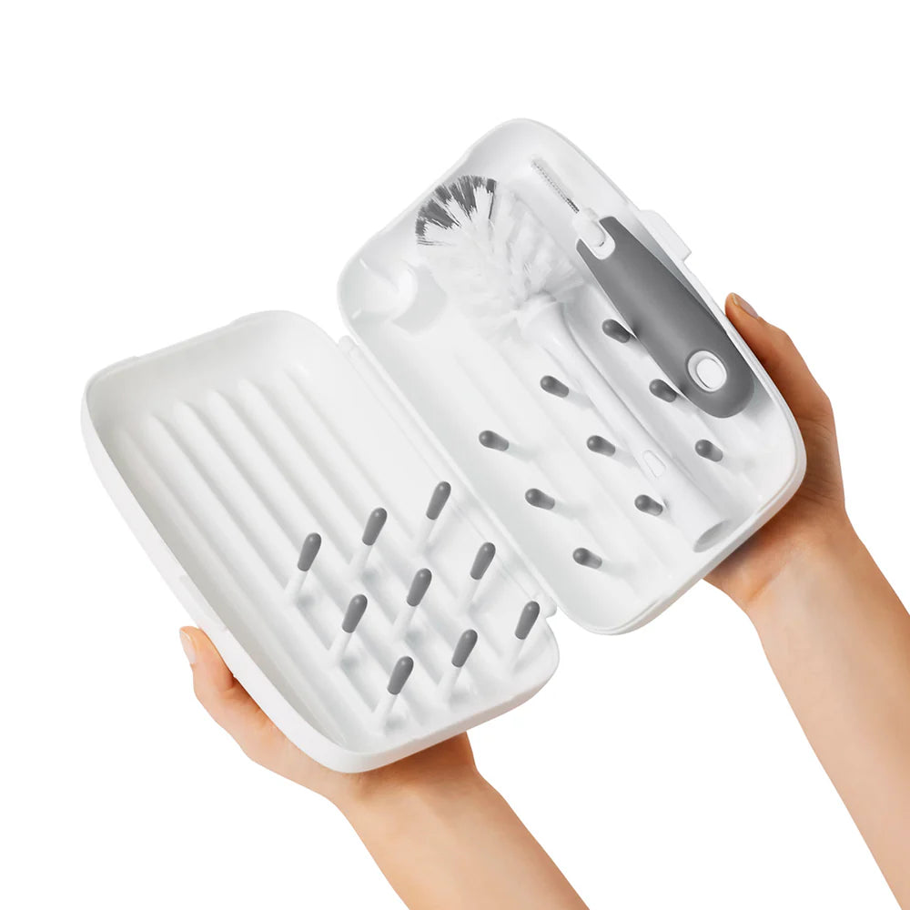 OXO Tot On the Go Drying Rack & Bottle Brush