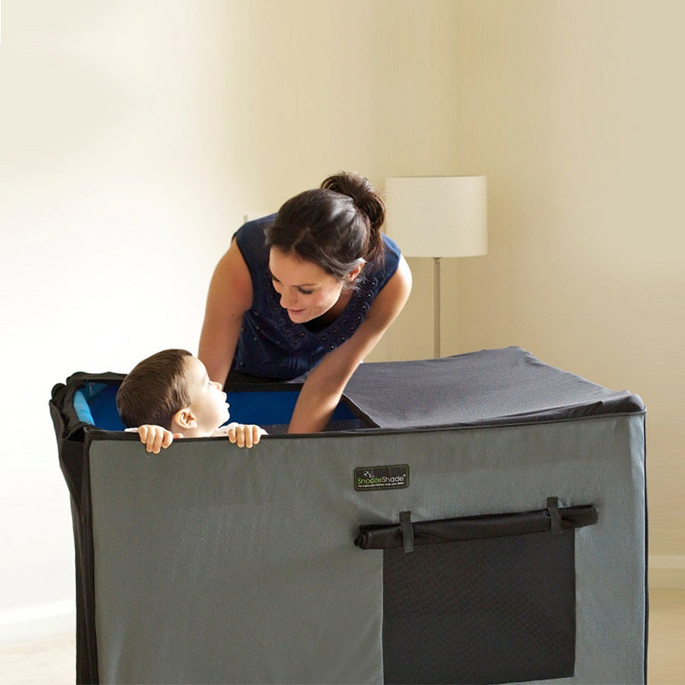 Travel Cot SnoozeShade Blackout Cover