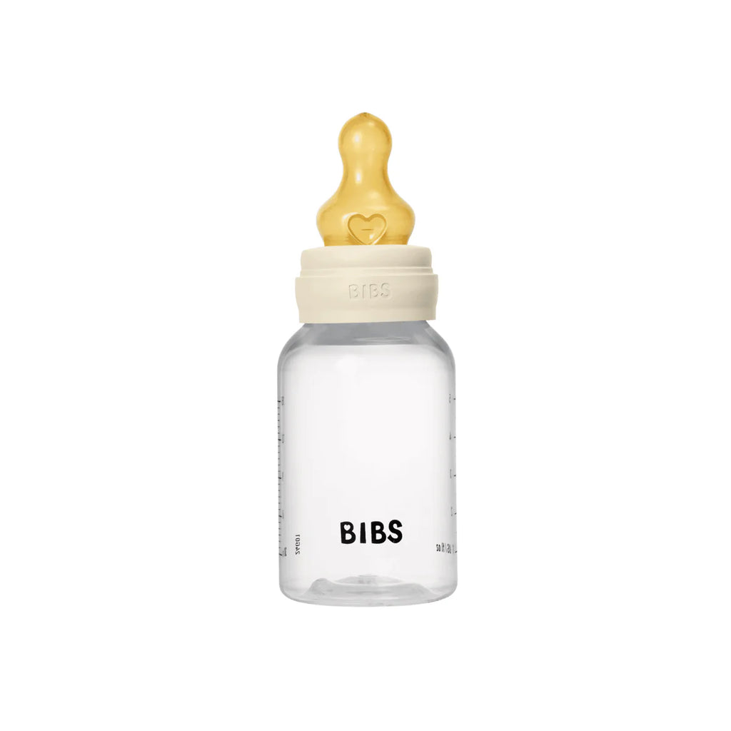BIBS Plastic Bottle, BPA Free plastic 150ml Latex - Ivory