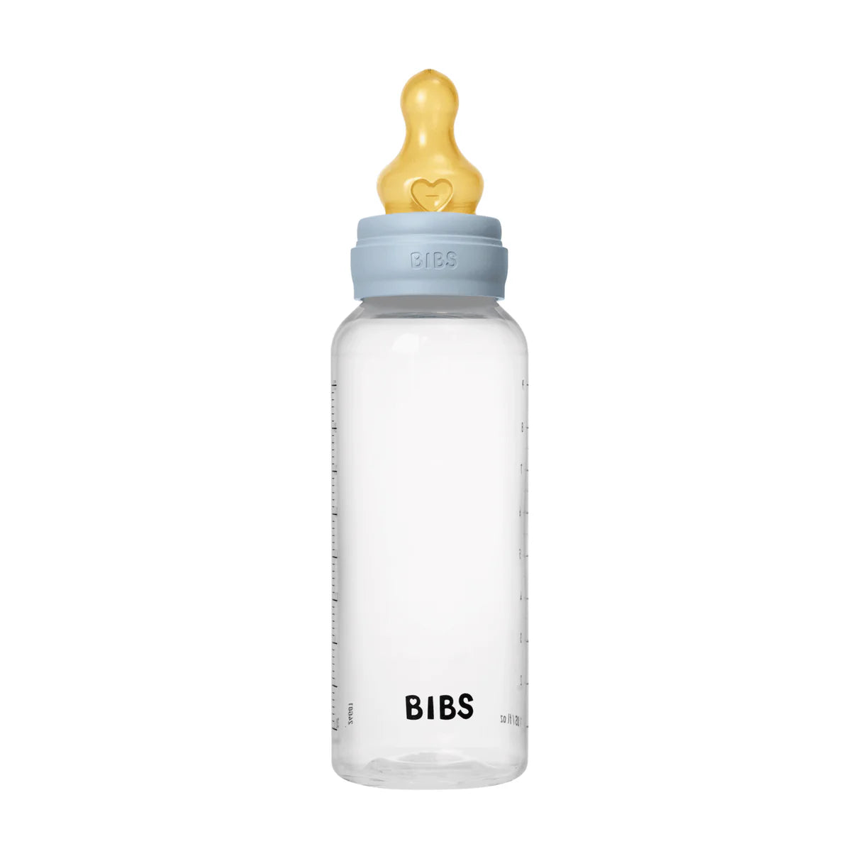 BIBS Plastic Bottle, BPA Free plastic 270ml Latex - Plastic Blue