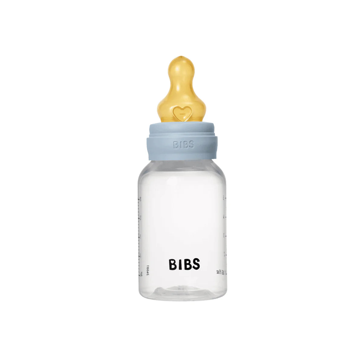BIBS Plastic Bottle, BPA Free plastic 150ml Latex - Plastic Blue