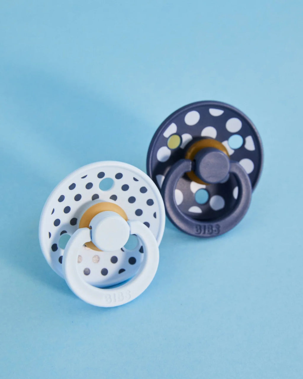 BIBS Studio Polka - Baby Blue/Steel Blue