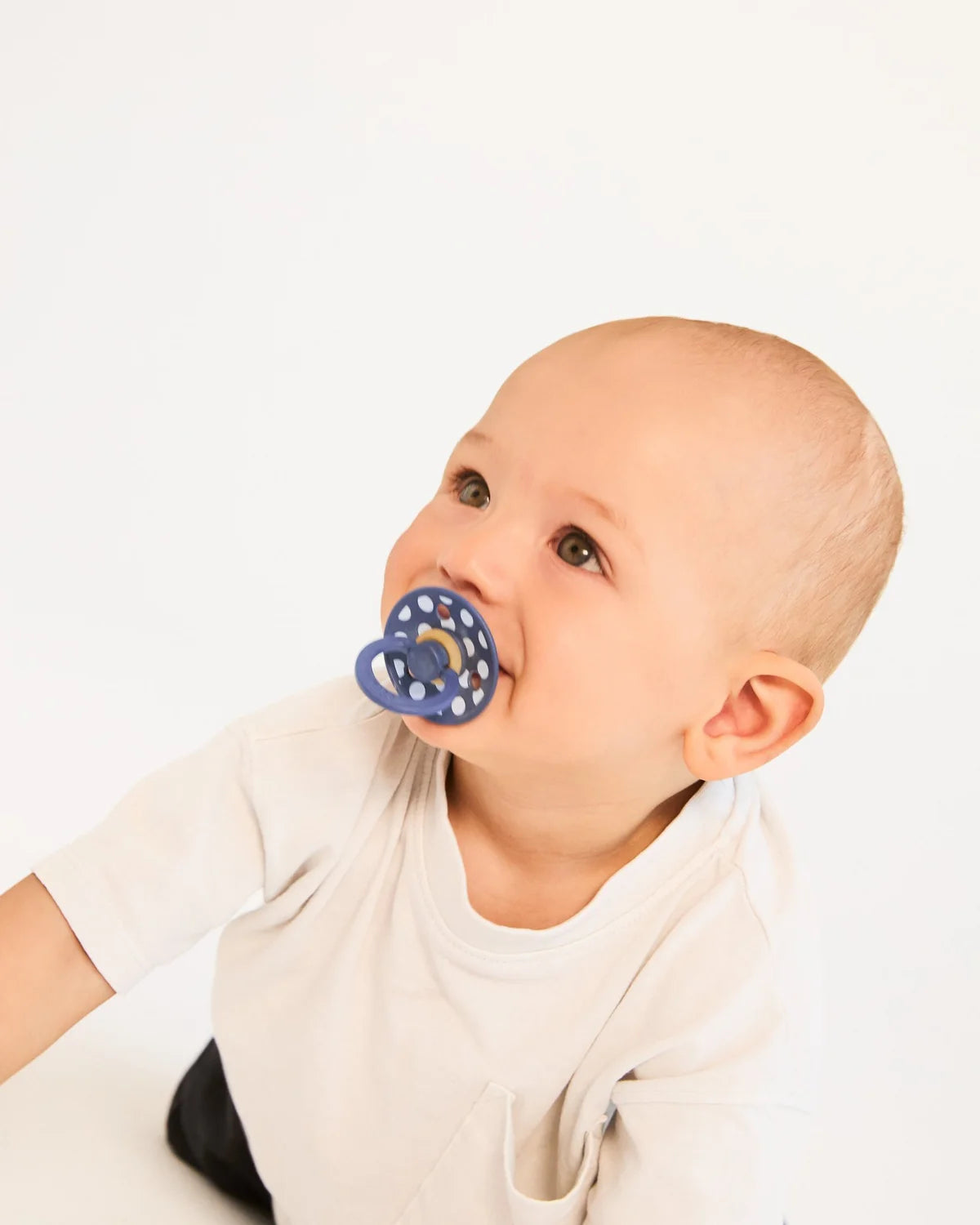 BIBS Studio Polka - Baby Blue/Steel Blue