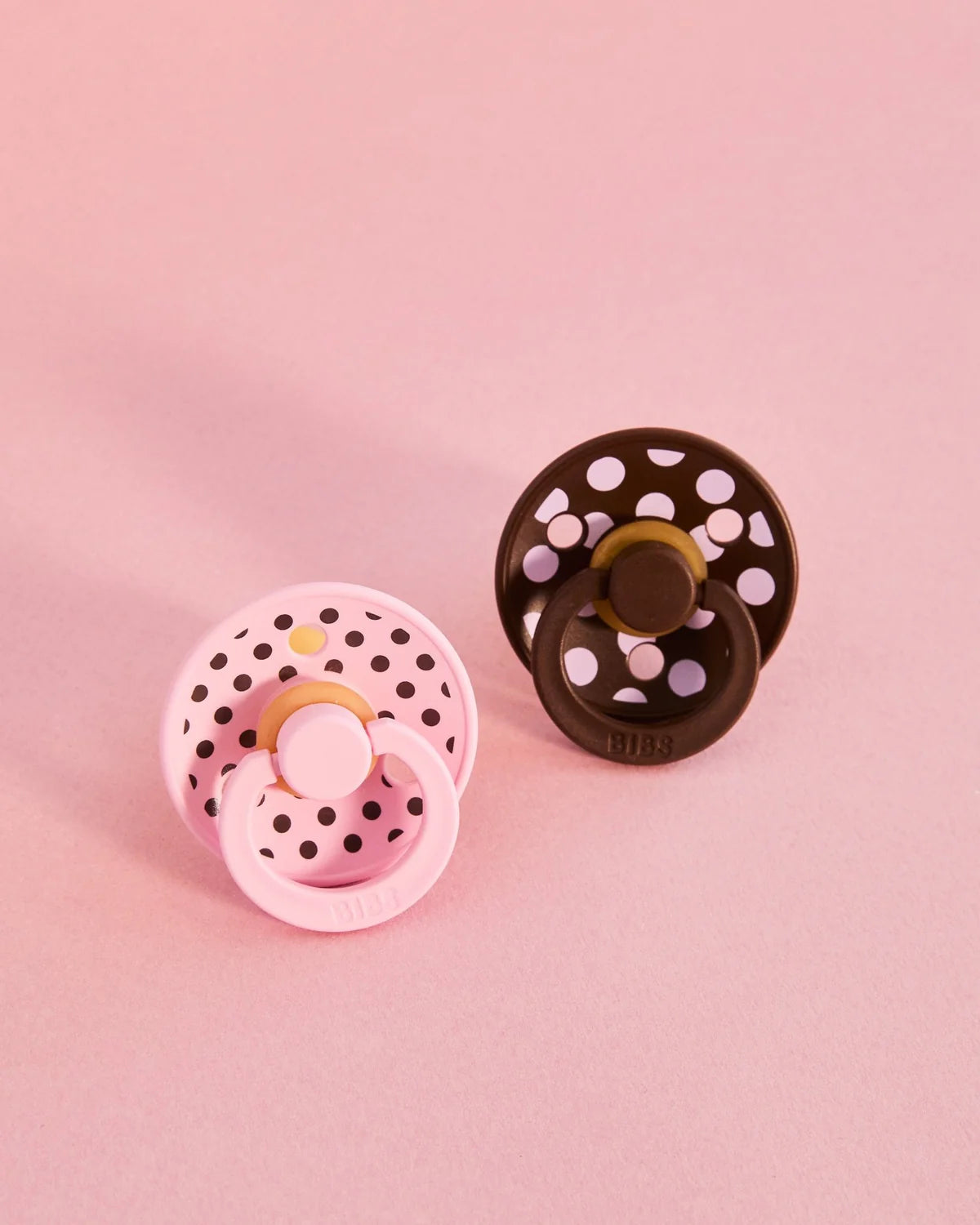 BIBS Studio Polka - Baby Pink/Mocha