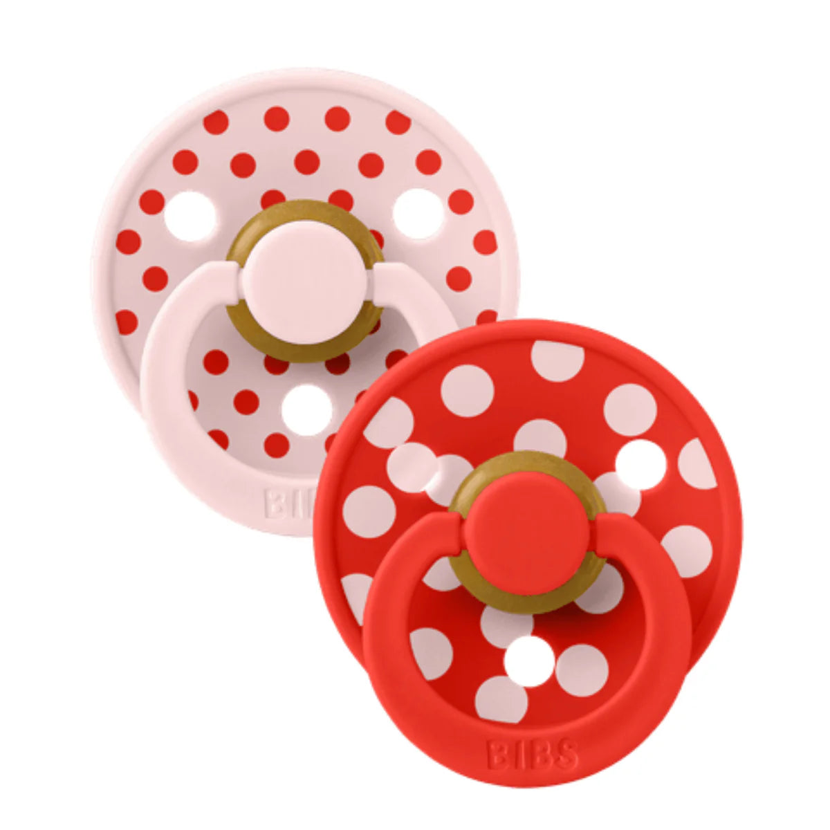 BIBS Studio Polka - Blossom/Candy Apple