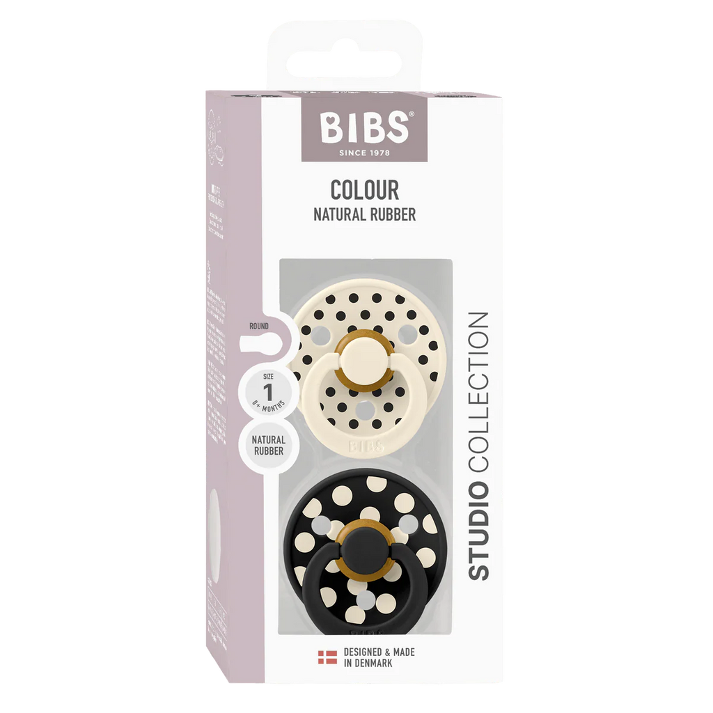 BIBS Studio Polka - Ivory/Black